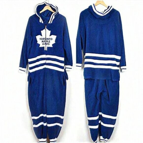 Hockey Sockey Toronto Maple Leafs NHL Onesie Pyjamas Unisex Medium‎ - Picture 1 of 9